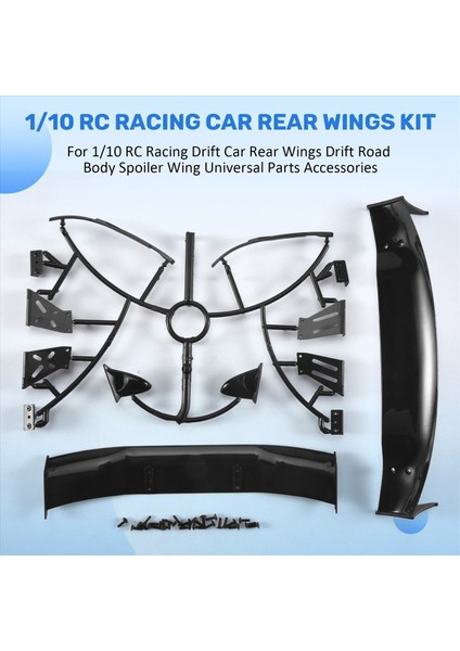 1/10 Rc Yarış Drift Araba Arka Kanatlar Drift Road Vücut Spoiler Kanat Evrensel Parçalar Aksesuarları (Yurt Dışından) fırsatları
