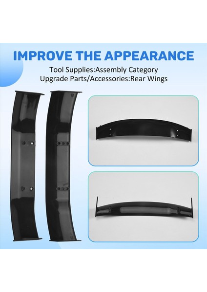 1/10 Rc Yarış Drift Araba Arka Kanatlar Drift Road Vücut Spoiler Kanat Evrensel Parçalar Aksesuarları (Yurt Dışından) indirimleri
