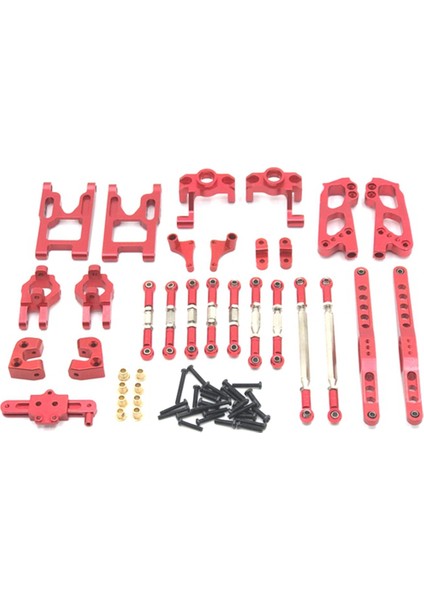 Wltoys Için 1/12 12428 12423 12427 Rc Araç Parçaları Fy Modeli Yükseltilmiş Metal Parçalar Salıncak Kol Koltuğu Rc Araç Parçaları Seti Kırmızı (Yurt Dışından)