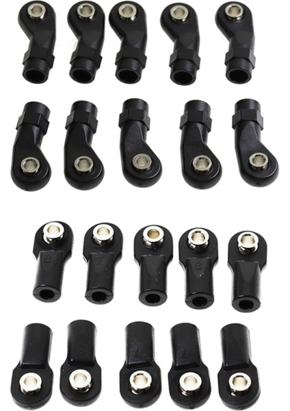 20PCS Plastik M4 Çubuk Uç Bağlantı Bağlantı Topları 1/10 Eksenel SCX10 Iı 90046 Traxxas Trx4 B &amp D (Yurt Dışından)