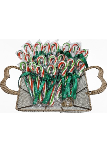 Gaga Mümessillik Yılbaşı Baston Şeker 20 Adet 25 gr Yeşil Kırmızı Beyaz fiyatları