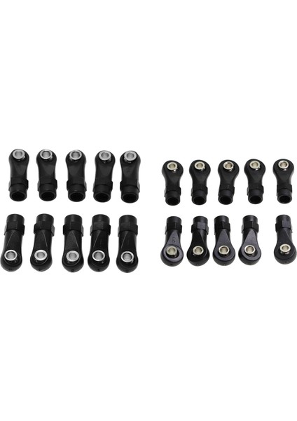 20PCS Plastik M4 Çubuk Uç Bağlantı Bağlantı Topları 1/10 Rc Araç Paletli Eksenel SCX10 Iı 90046 Traxxas Trx4 C&amp A (Yurt Dışından)