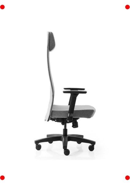 Ergonomik Kumaş Çalışma Koltuğu | Gri Ofis Sandalyesi modelleri