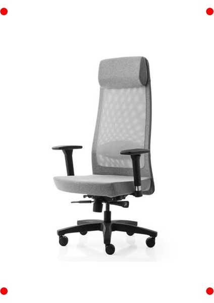 Ergonomik Kumaş Çalışma Koltuğu | Gri Ofis Sandalyesi fırsatları