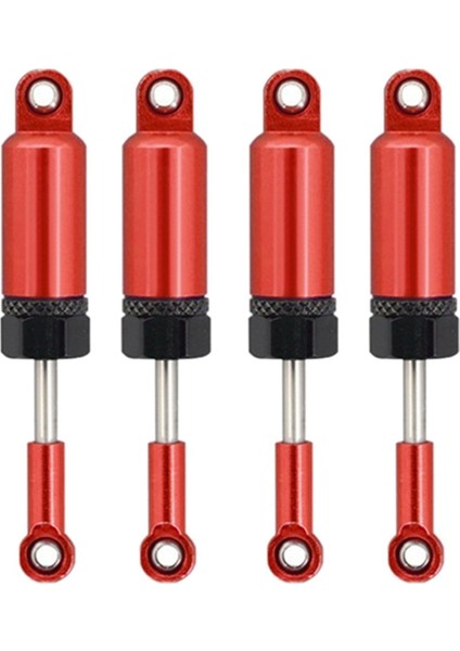 4pcs Alüminyum Alaşım Şok Emici 1/16 Rc Prwler Için Iç Yay Wpl B16 B36 C24 C34 Mn D90 Kırmızı (Yurt Dışından)