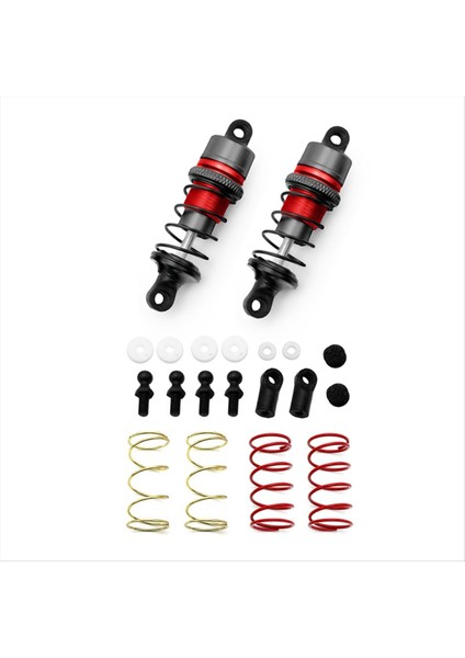 1/10 1 Pair Metal Hidrolik Şok Emiciler Rc Uzaktan Kumanda Arabası Düz Yarış Sürüklenme Arabası (63MM) Kırmızı (Yurt Dışından)