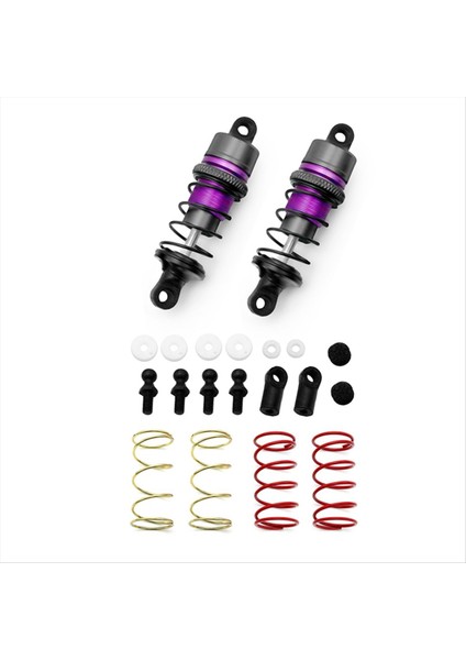 1/10 1 Pair Metal Hidrolik Şok Emiciler Rc Uzaktan Kumanda Arabası Düz Yarış Sürüklenme Arabası (63MM) Kırmızı (Yurt Dışından) modelleri