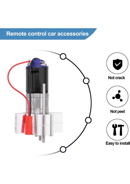 Metal Şanzıman Şanzıman 370 Motor Tre Tre Tre Tre Motor Wpl C14 C24 B24 B36 Mn D90 MN99S Rc Car Gümüş (Yurt Dışından) indirimleri