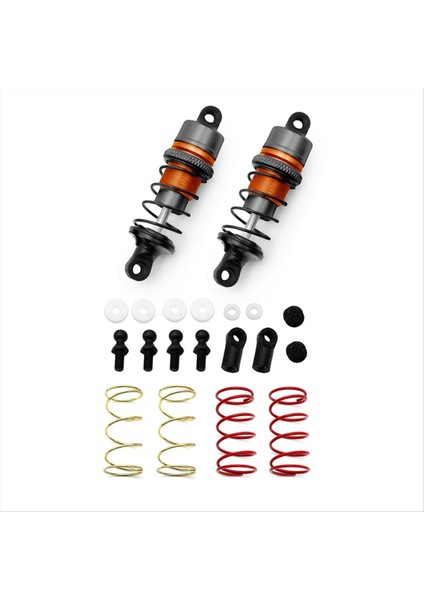 1/10 1 Pair Metal Hidrolik Şok Emiciler Rc Uzaktan Kumanda Arabası Düz Yarış Sürüklenme Arabası (63MM) Kurşun Rengi (Yurt Dışından) modelleri