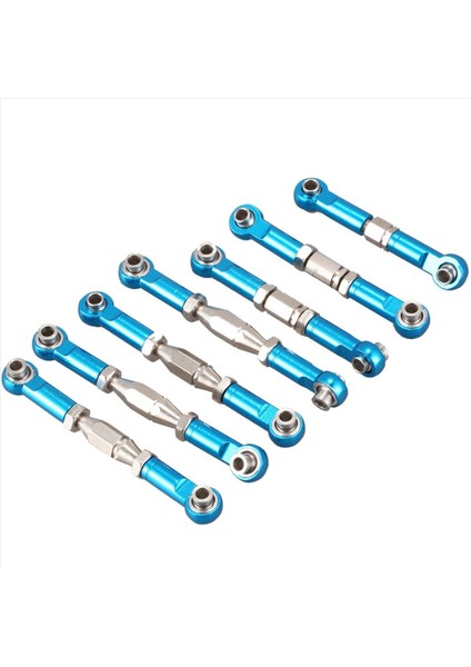 Wltoys Için 4x 144001 1/14 Rc Araba Yedek Parçalar Metal Bağlantı Servo Çekme Çubuk Direksiyon Çubuğu Seti Mavi (Yurt Dışından) fiyatları