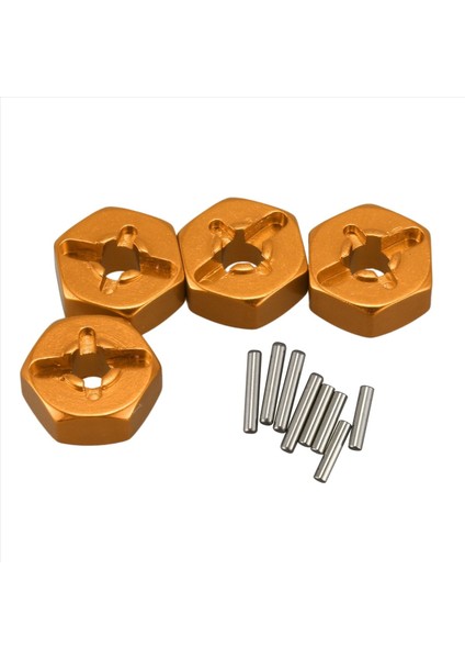 10X Alüminyum Alaşım 12MM Birleştirici Tekerlek Hub Hex Adaptör Wltoys Için Yükseltmeler 144001 1/14 Rc Araba Yedek Parçaları Sarı (Yurt Dışından) fiyatları