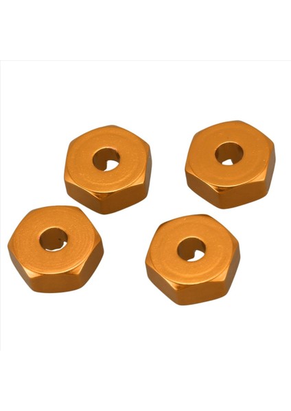 10X Alüminyum Alaşım 12MM Birleştirici Tekerlek Hub Hex Adaptör Wltoys Için Yükseltmeler 144001 1/14 Rc Araba Yedek Parçaları Sarı (Yurt Dışından) modelleri