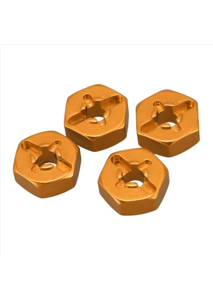 10X Alüminyum Alaşım 12MM Birleştirici Tekerlek Hub Hex Adaptör Wltoys Için Yükseltmeler 144001 1/14 Rc Araba Yedek Parçaları Sarı (Yurt Dışından) fırsatları