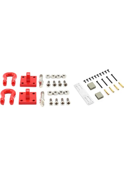 2pcs Ön Arka Tampon Kurtarma Römork Kancası Wpl Için Servo Servo Sabit Montaj Braket Kiti Mn D90 D91 1/12 Rc Car (Yurt Dışından)