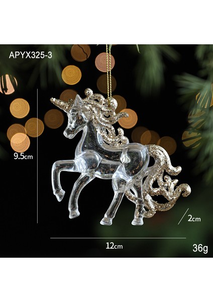 Noel Süsleri, Pullu Akrilik Kolyeler, Şeffaf Kar Tanesi Kolyeler, Noel Ağacı Süsleri, Aksesuarlar (Yurt Dışından)