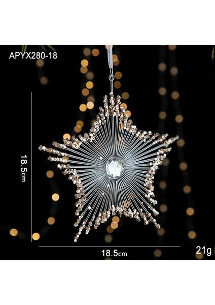 Noel Süsleri, Pullu Akrilik Kolyeler, Şeffaf Kar Tanesi Kolyeler, Noel Ağacı Süsleri, Aksesuarlar (Yurt Dışından)