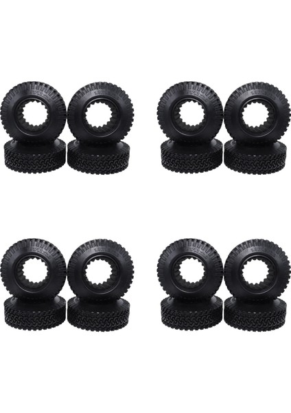 16PCS Rc 1 10 Paletli Beadlock Wheels Lastik 1 9 Inç Kauçuk Tekerlek Lastiği 98MM Lastik Rc Araba Kamyonu Eksenel SCX10 (Yurt Dışından)