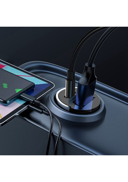 120W Çekme Ring Araba Mini Araba Şarj Cihazı Hızlı Şarj Araba Şarj Cihazı Gizli Çekme Araba Şarj Cihazı Telefon Şarj Cihazı (Yurt Dışından) modelleri