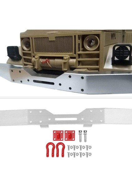 Rc Araba ve Kamyon Yükseltme Parçaları Wpl B14 Için Metal Ön ve Arka Tampon B16 Q60 Q61 1/16 Rc Trail Crawler Yükseltme Parçaları (Yurt Dışından) indirimleri