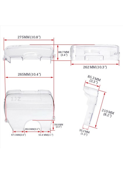 3x Şeffaf Motor Zamanlama Kasnak Kapağı 1jz Soarer Cresta Iı Için Zamanlama Dişli Kapağı Iı 86-96 2 5l (Yurt Dışından) modelleri