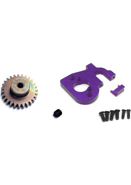 2 Set Rc Araba Parçası 1 Set 27T Çelik Motor Dişli Yükseltme Parçaları ve 1 Set Rc Araç Metal Motor Montaj Tutucu (Yurt Dışından)