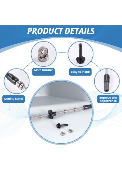 Yükseltme Çelik Dişli Köprü Aks Dişli Direksiyon Kupası Kiti Mn D90 D91 MN99 MN99S 1/12 Rc Araba Yedek Parçaları R (Yurt Dışından) indirimleri