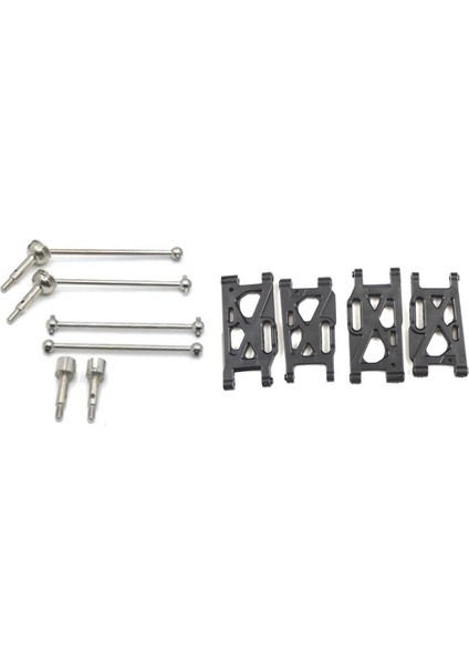 1set Ön ve Arka Salıncak Kolu Wltoys 144001 1/14 4WD Rc Araba Romanı ve 4pcs Metal Ön ve Arka Cvd Sürücü Şaftı (Yurt Dışından) indirimleri