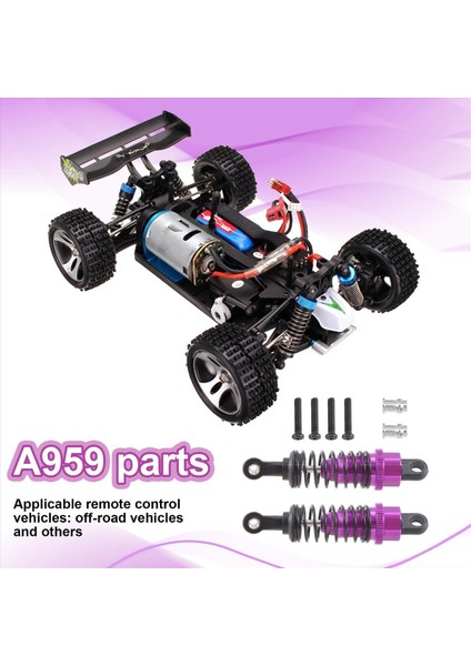 2 Adet Yağ Ayarlanabilir 65MM Şok Emici Damper Rc Araba 1/18 Wltoys A959 A969 A979 K929 Hpı Hsp Traxxas Losi Tamiya Mor (Yurt Dışından) fırsatları
