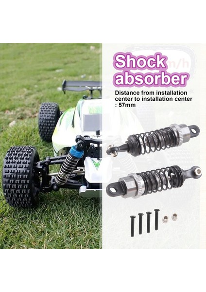 2 Adet Yağ Ayarlanabilir 65MM Şok Emici Damper Rc Araba 1/18 Wltoys A959 A969 A979 K929 Hpı Hsp Traxxas Losi Tamiya Mor (Yurt Dışından) indirimleri