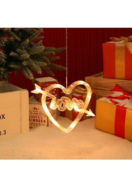 LED Noel Dekoratif Vantuzlu Işıklar, Noel Ağacı Çanları, Kardan Adam, Ren Geyiği, Kar Taneleri, Beş Köşeli Yıldız, Kalp Şeklinde Işıklar. (Yurt Dışından)