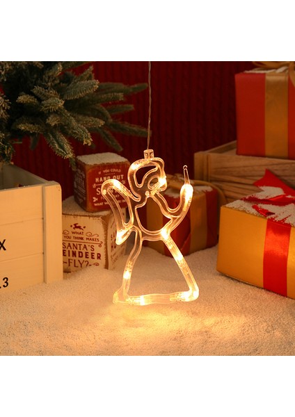 LED Noel Dekoratif Vantuzlu Işıklar, Noel Ağacı Çanları, Kardan Adam, Ren Geyiği, Kar Taneleri, Beş Köşeli Yıldız, Kalp Şeklinde Işıklar. (Yurt Dışından)