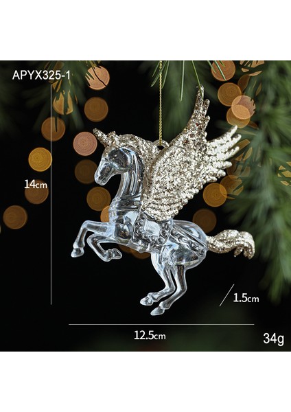 Noel Süsleri, Pullu Akrilik Kolyeler, Şeffaf Kar Tanesi Kolyeler, Noel Ağacı Süsleri, Aksesuarlar (Yurt Dışından)