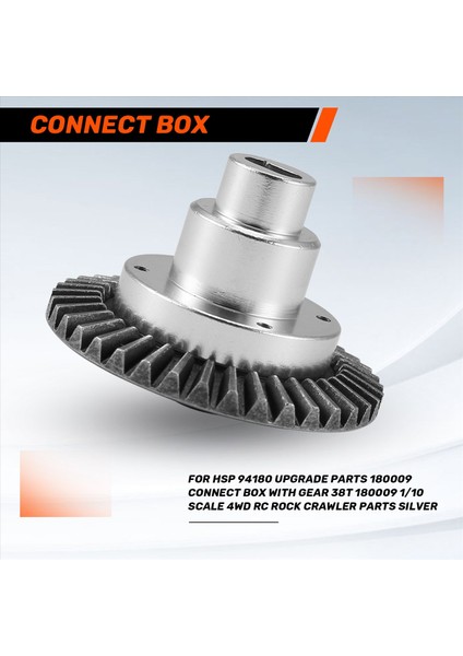 Hsp 94180 Için Yükseltme Parçaları 180009 Gear ile Bağlan Kutusu 38T 180009 1/10 Ölçek 4WD Rc Rock Trawler Parçaları Gümüş (Yurt Dışından) fırsatları