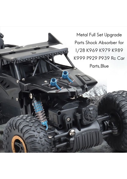 Metal Tam Set Yükseltme Parçaları Wltoys Için Şok Emici 1/28 K969 K979 K989 K999 P929 P939 Rc Araç Parçaları Mavi (Yurt Dışından) modelleri