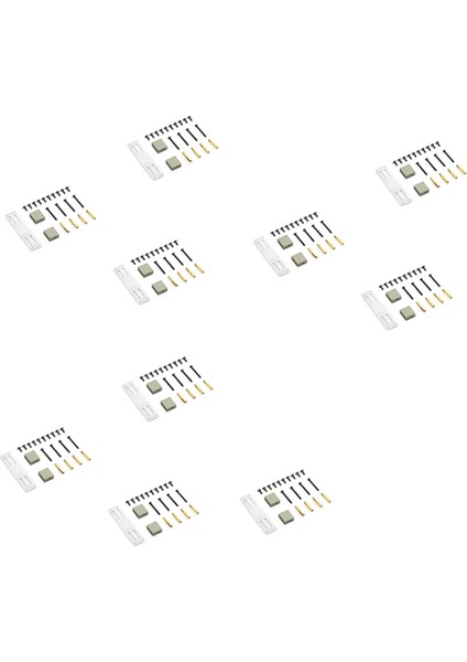10X Metal Servo Sabit Montaj Braket Kiti Mn D90 D91 D99S MN99S 1/12 Rc Kamyon Araba Yükseltme Parçaları Aksesuarları Titanyum (Yurt Dışından)