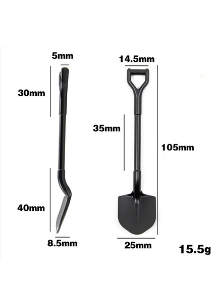 2 Pcs 105X25MM Simülasyon Metal Kürek Dekorasyonu 1/10 Rc Paletli Araba Eksenel SCX10 90046 Traxxas Trx4 D90 Parça (Yurt Dışından) fiyatları