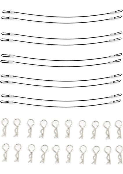 10PCS Rc Araba Gövde Kabuğu Klipsleri R 1/10 1/8 Eksenel SCX10 Traxxas Trx4 Tamiya RC4WD Hsp Hpı Rc Car B (Yurt Dışından)