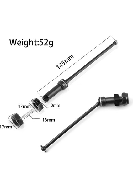 2pcs Metal Şaftı Cvd EA1061 Jlb Racing Cheetah 11101 21101 J3 Hız 1/10 Rc Araba Yükseltme Parçaları Aksesuarları (Yurt Dışından) fiyatları