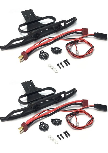 2x Ön Tampon Wltoys Için LED Işık 144001 144010 124016 124017 124018 124019 Rc Araba Yükseltmeleri Dekorasyon Parçaları (Yurt Dışından)