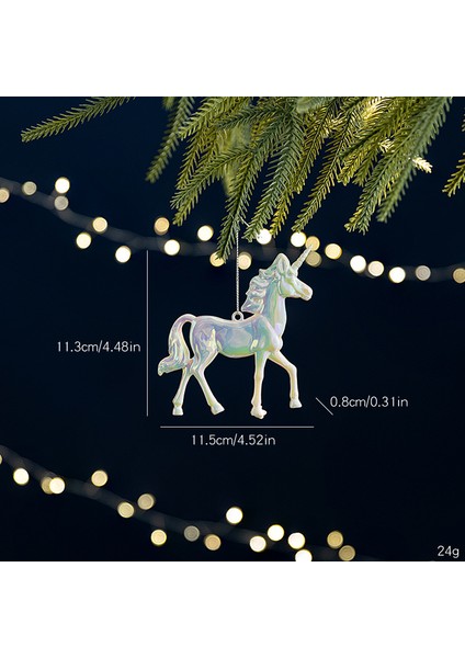 Yeni Yılbaşı Ağacı Süsleri, Beyaz Ren Geyiği ve Melek Süsleri, Renkli Işıltılı Süsler ve Yılbaşına Özel Aksesuarlar. (Yurt Dışından)