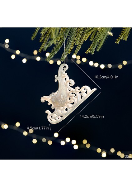 Yeni Yılbaşı Ağacı Süsleri, Beyaz Ren Geyiği ve Melek Süsleri, Renkli Işıltılı Süsler ve Yılbaşına Özel Aksesuarlar. (Yurt Dışından)