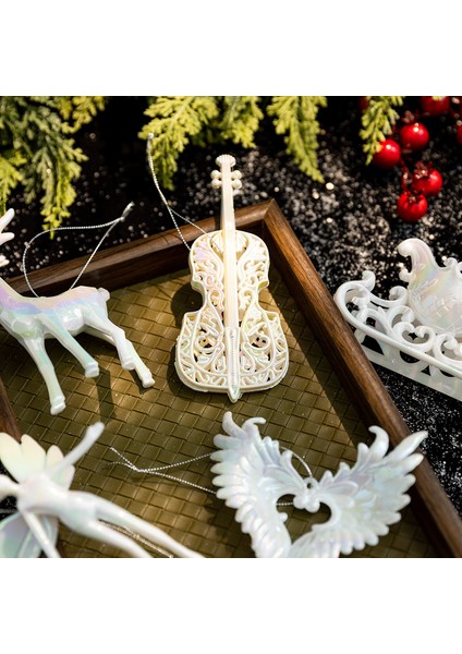 Yeni Yılbaşı Ağacı Süsleri, Beyaz Ren Geyiği ve Melek Süsleri, Renkli Işıltılı Süsler ve Yılbaşına Özel Aksesuarlar. (Yurt Dışından) fiyatları