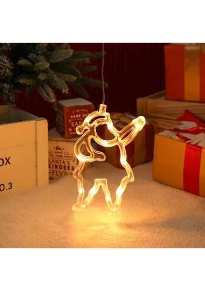 LED Noel Dekoratif Vantuzlu Işıklar, Noel Ağacı Çanları, Kardan Adam, Ren Geyiği, Kar Taneleri, Beş Köşeli Yıldız, Kalp Şeklinde Işıklar. (Yurt Dışından)