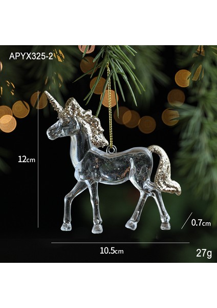 Noel Süsleri, Pullu Akrilik Kolyeler, Şeffaf Kar Tanesi Kolyeler, Noel Ağacı Süsleri, Aksesuarlar (Yurt Dışından)