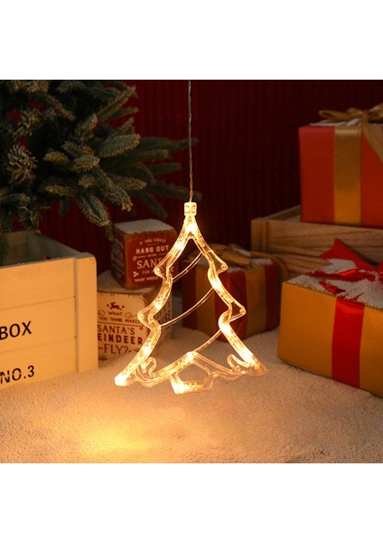 LED Noel Dekoratif Vantuzlu Işıklar, Noel Ağacı Çanları, Kardan Adam, Ren Geyiği, Kar Taneleri, Beş Köşeli Yıldız, Kalp Şeklinde Işıklar. (Yurt Dışından)