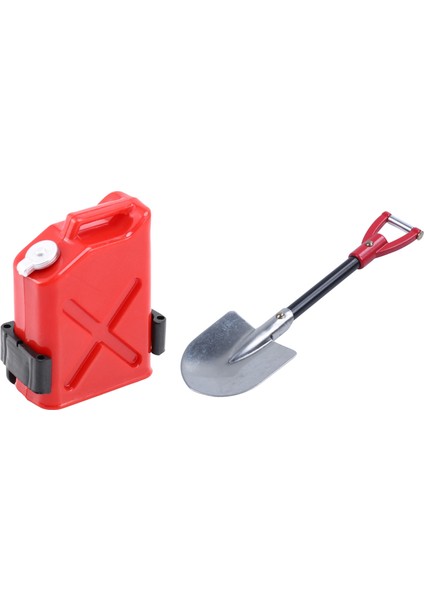 Tamiya CC01 Eksenel SCX10 90046 Için Mini Yakıt Deposu ile Rc D90 Paletli Araç Dekoratif Araçlar Için Kürek (Yurt Dışından)