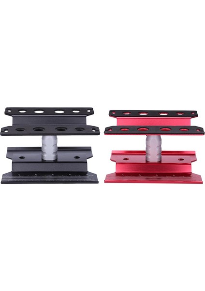 2set Metal Rc Araba Iş Istasyonu Iş Standı Onarım 360 Derece 1/8 1/10 1/12 1/16 Ölçekli Modeller Siyah ve Kırmızı (Yurt Dışından) fırsatları