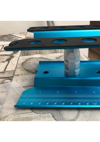 2set Metal Rc Araba Iş Istasyonu Iş Standı Onarım 360 Derece 1/8 1/10 1/12 1/16 Ölçekli Modeller Siyah ve Kırmızı (Yurt Dışından) indirimleri