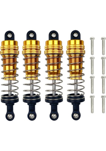 4pcs Metal Ön ve Arka Yağ Şok Emici Damper Mjx H16 16207 16208 16209 16210 1/16 Rc Araba Yükseltmeleri Parçalar 3 (Yurt Dışından)