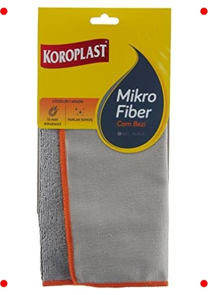 Çift Taraflı Mikrofiber Temizlik Bezi 35X35 cm
